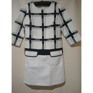 NEM Women's  White and Black Dress Size 4 (36)